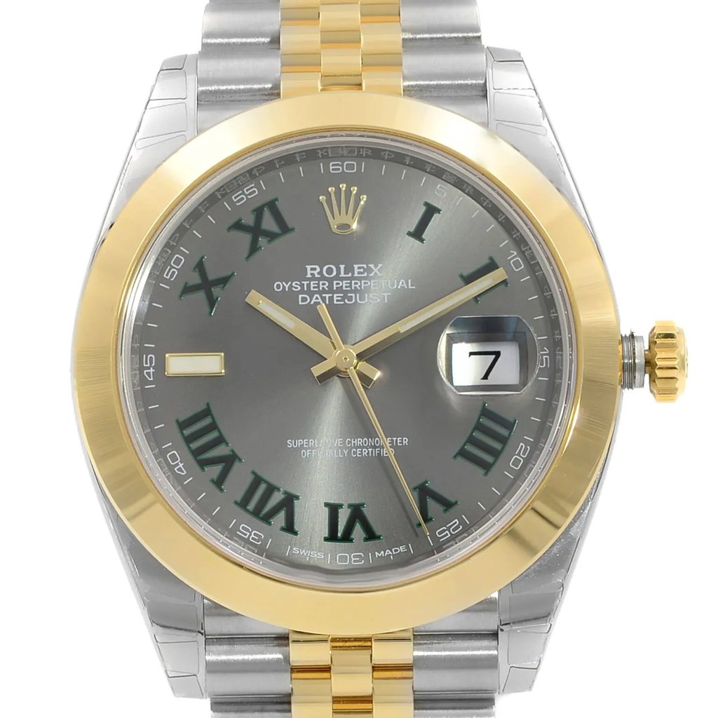 Up Close Front Facing Picture Of Rolex m126303-0020 Stainless Steel Watch Unworn Condition