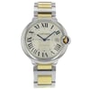 Front Full View Of Cartier W69009Z3 Stainless Steel Watch Unworn Condition {Product Condition}