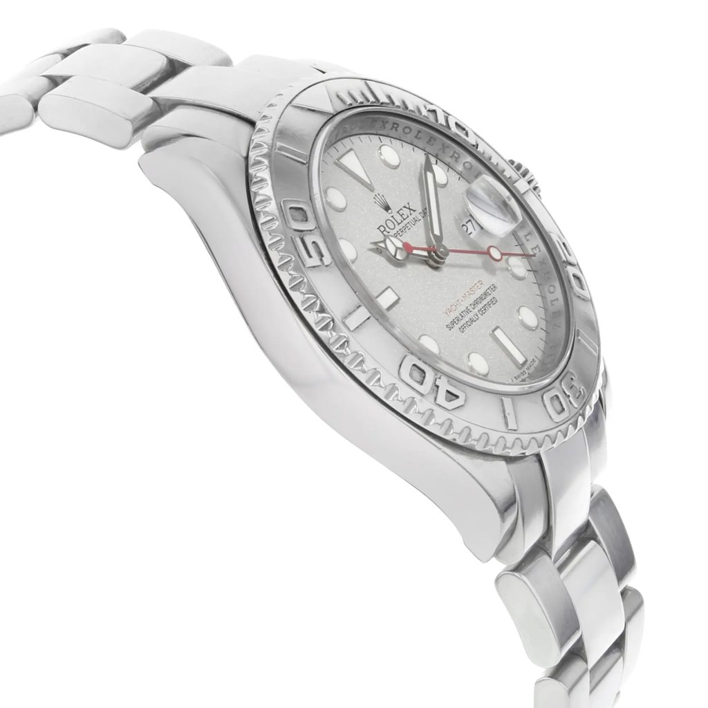 View Of Opposite Crown Facing Side Of Rolex 16622 Stainless Steel Watch Pre Owned Condition