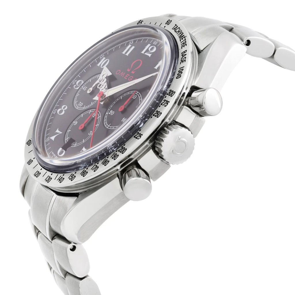 View Of Crown Facing Side Of OMEGA 3557.50.00 Stainless Steel Watch Pre Owned Condition