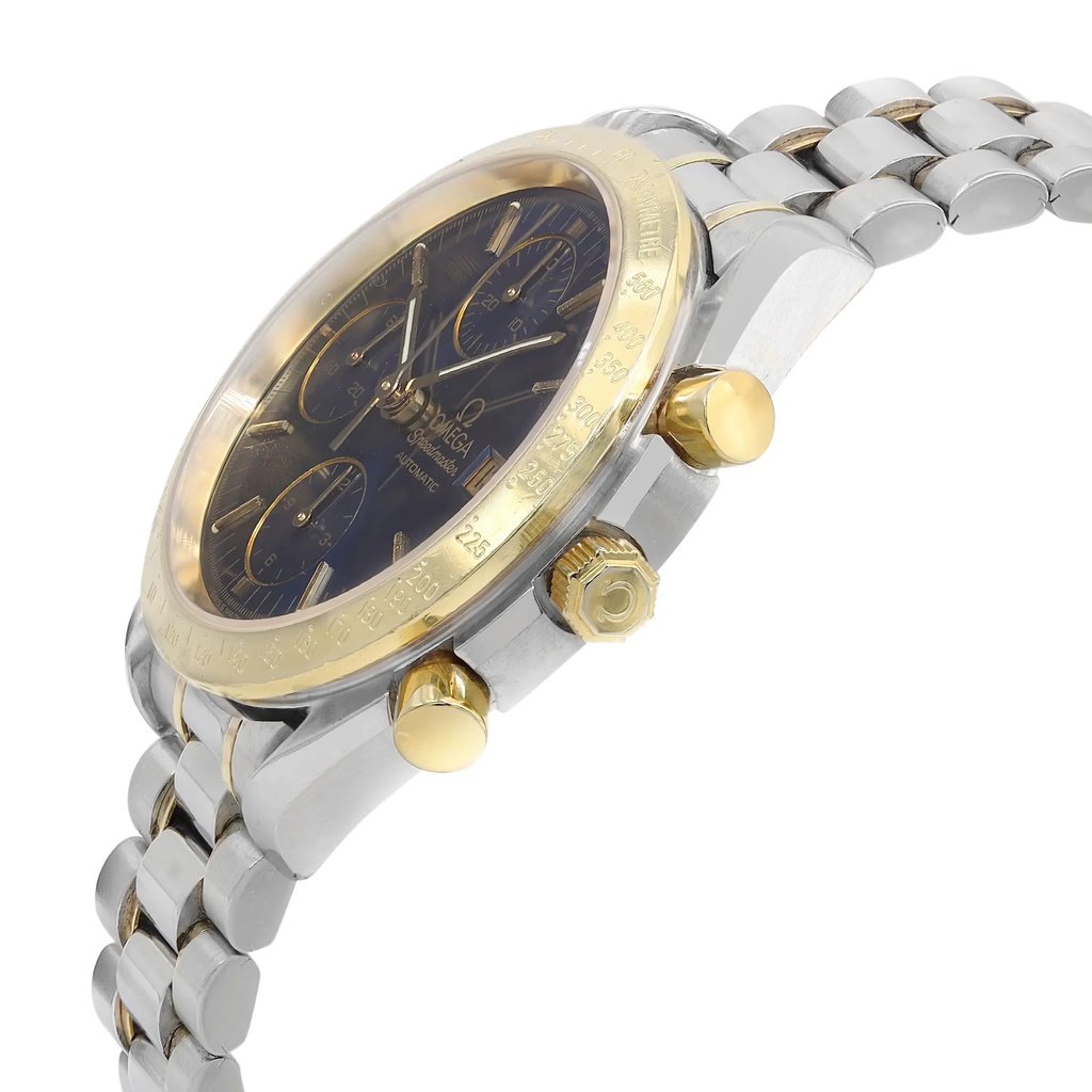View Of Crown Facing Side Of Omega 3311.80.00 Stainless Steel Watch Pre Owned Condition