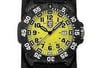 Up Close Front Facing Picture Of Luminox GGL.L3955.1 Carbon Watch Pre Owned Condition