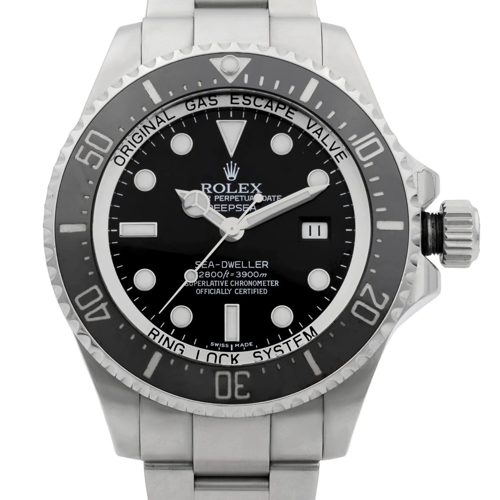 Up Close Front Facing Picture Of Rolex 116660 Stainless Steel Watch Pre Owned Condition