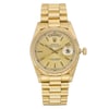 Front Full View Of Rolex 18238 Gold 18kt Watch Pre Owned Condition Good