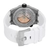 Back View Of Exhibition Back Case And Closed Rubber Band Of Audemars Piguet 15710ST  Watch Pre Owned Condition