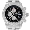 Up Close Front Facing Picture Of Breitling A1337053/B973-135A Stainless Steel Watch Display Model Condition