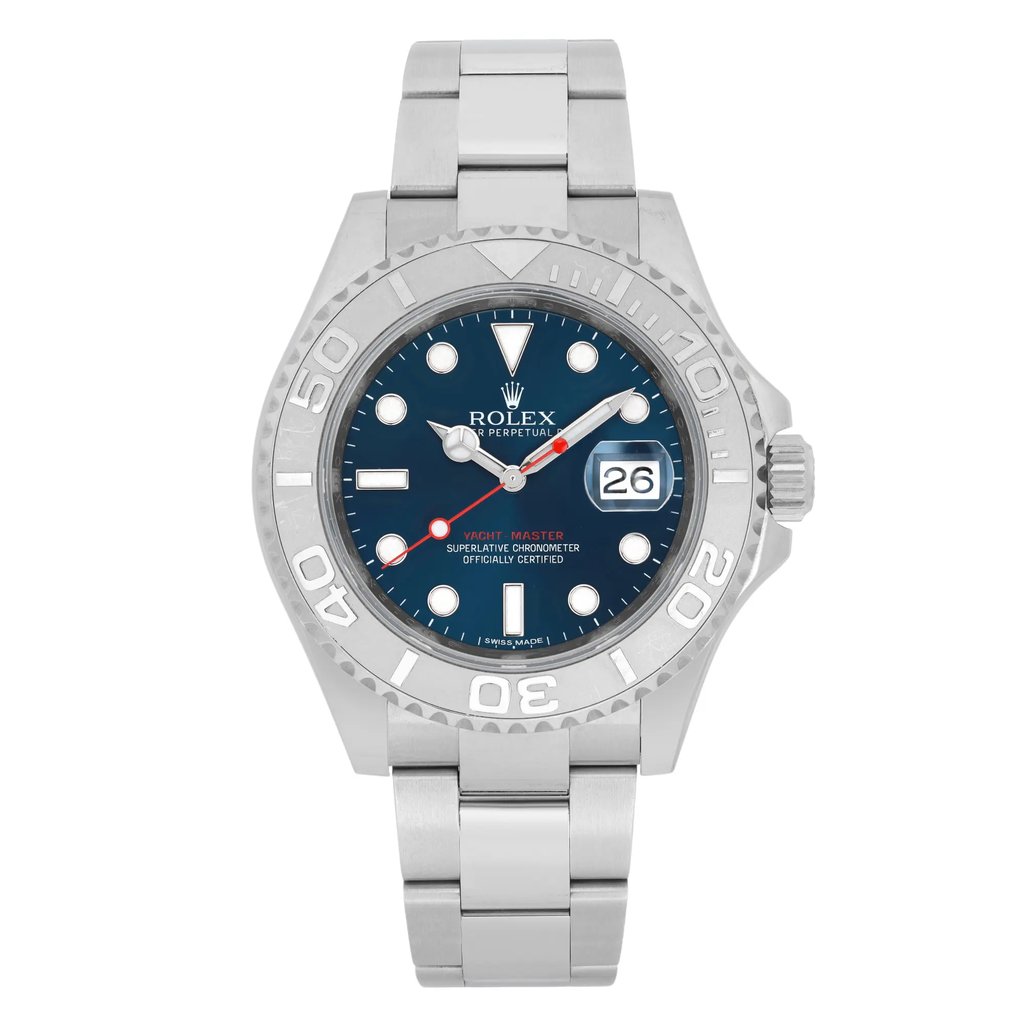 Front Full View Of Rolex 116622 Stainless Steel Watch Pre Owned Condition Excellent