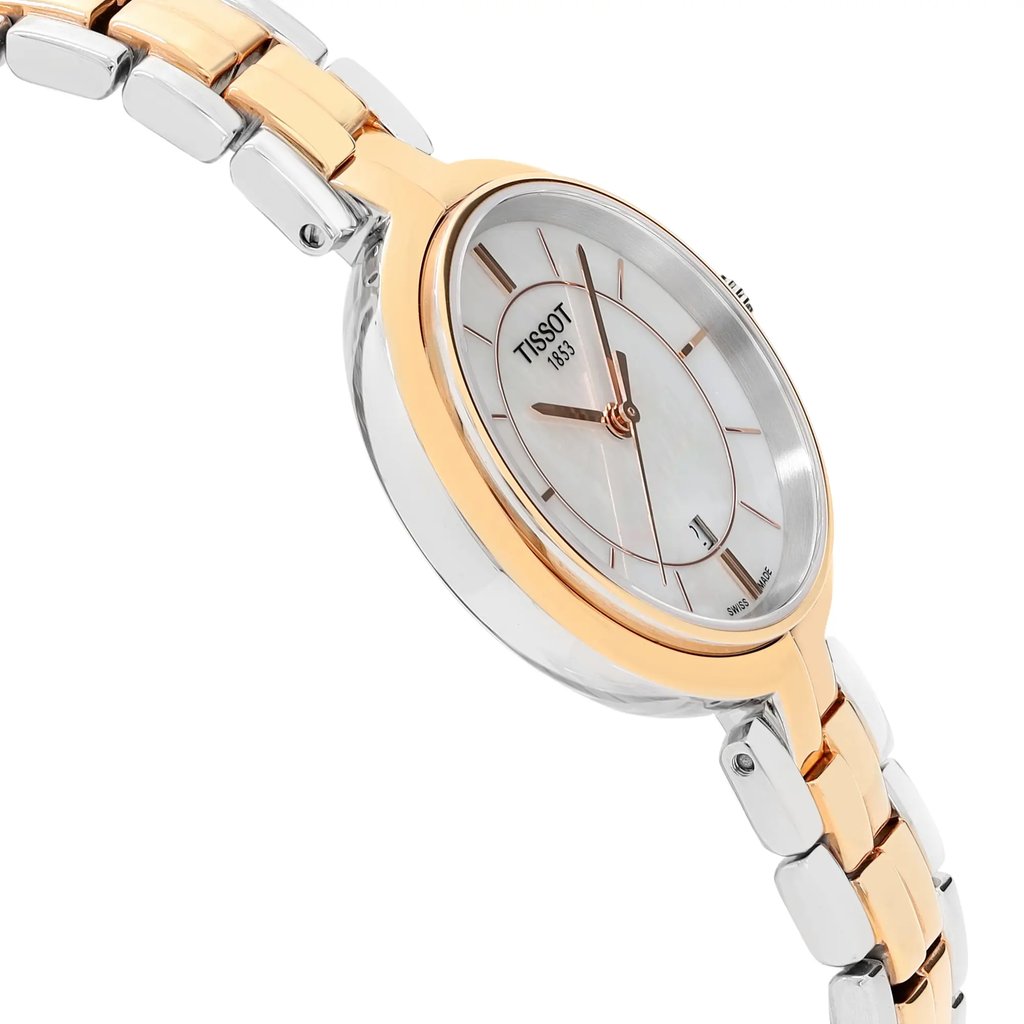 View Of Opposite Crown Facing Side Of Tissot T094.210.22.111.00 Stainless Steel Watch Display Model Condition