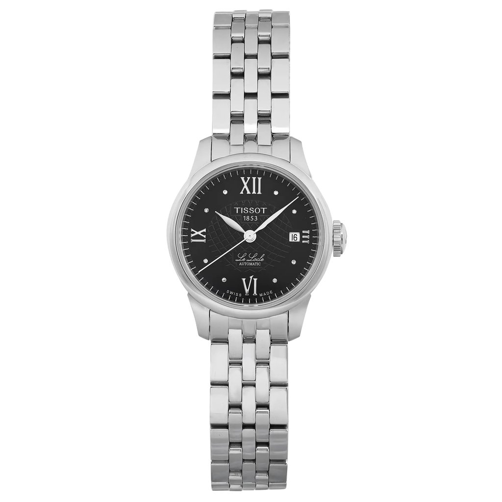 Front Full View Of Tissot T41.1.183.53 Stainless Steel Watch Pre Owned Condition Excellent
