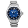 Front Full View Of Edox 80094-3NM-BU1 Stainless Steel Watch Pre Owned Condition Good