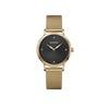 An image of a Wristwatch by Wenger. This New With Defects item is designed for Women, featuring a Dress/Formal style. It has a Quartz movement and an Analog display with a Black dial color. The indices include 12-Hour Dial,No Hour Marks. The band is made of Stainless Steel,Mesh and the case is made of Stainless Steel. The watch has a Round shape with a case size of 35 mm and a case thickness of 8 mm.