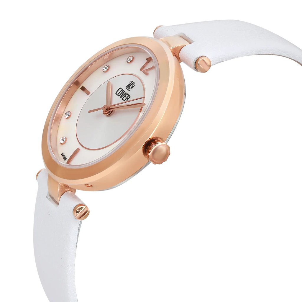 View Of Crown Facing Side Of COVER CO193.14 Stainless Steel Watch Display Model Condition