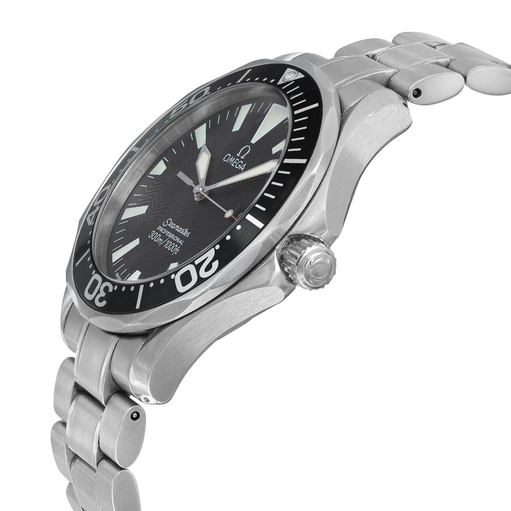 View Of Crown Facing Side Of OMEGA 2264.50.00 Stainless Steel Watch Pre Owned Condition
