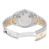 Back View Of Solid Back Case And Open Stainless Steel Band Of Rolex 126333-0013 Watch Unworn Condition