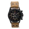 An image of a Wristwatch by Luminox. This New With Defects item is designed for Men, featuring a Casual,Classic,Dress/Formal,Military,Sport style. It has a Quartz movement and an Analog display with a Black dial color. The indices include 12-Hour Dial,Arabic Numerals,Multi Dial. The band is made of Leather and the case is made of Stainless Steel. The watch has a Round shape with a case size of 42 mm and a case thickness of 14 mm.