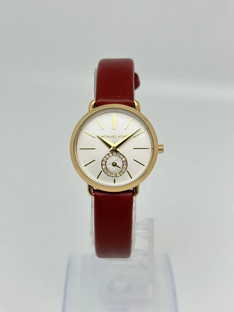 Front Full View Of Michael Kors MK2751 Stainless Steel Watch New With Defects Condition {Product Condition}