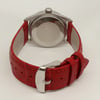 Back View Of Solid Back Case And Closed Stainless Steel Band Of Rolex 1500 Watch Pre Owned Condition