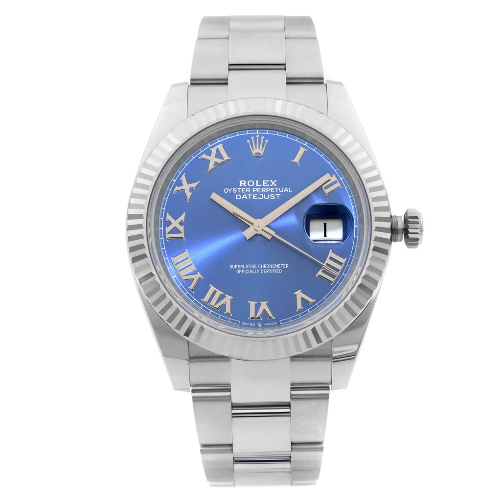 Front Full View Of Rolex 126334 Stainless Steel Watch New Condition Excellent