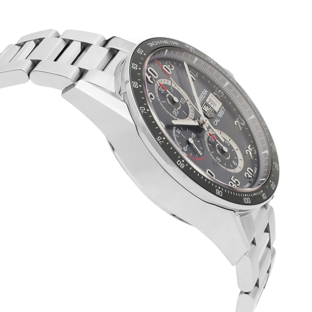 View Of Opposite Crown Facing Side Of TAG Heuer CAR2A11.BA0799 Stainless Steel Watch Pre Owned Condition
