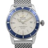 Up Close Front Facing Picture Of Breitling A1732116/G717-154A Stainless Steel Watch Display Model Condition