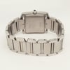 Back View Of Screwback Back Case And Closed Stainless Steel Band Of Cartier W51002Q3 Watch Pre Owned Condition