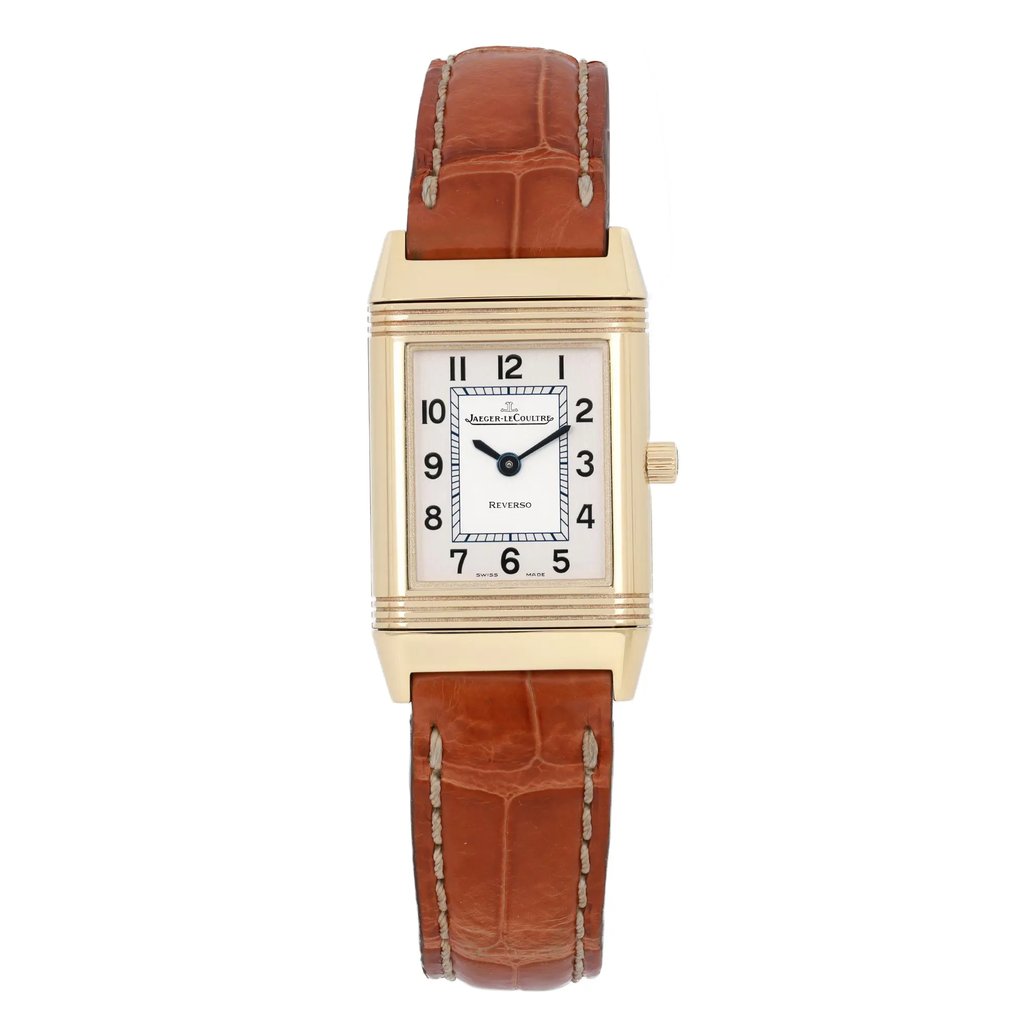 Front Full View Of Jaeger-LeCoultre 260.1.86 Yellow Gold Watch Pre Owned Condition Good