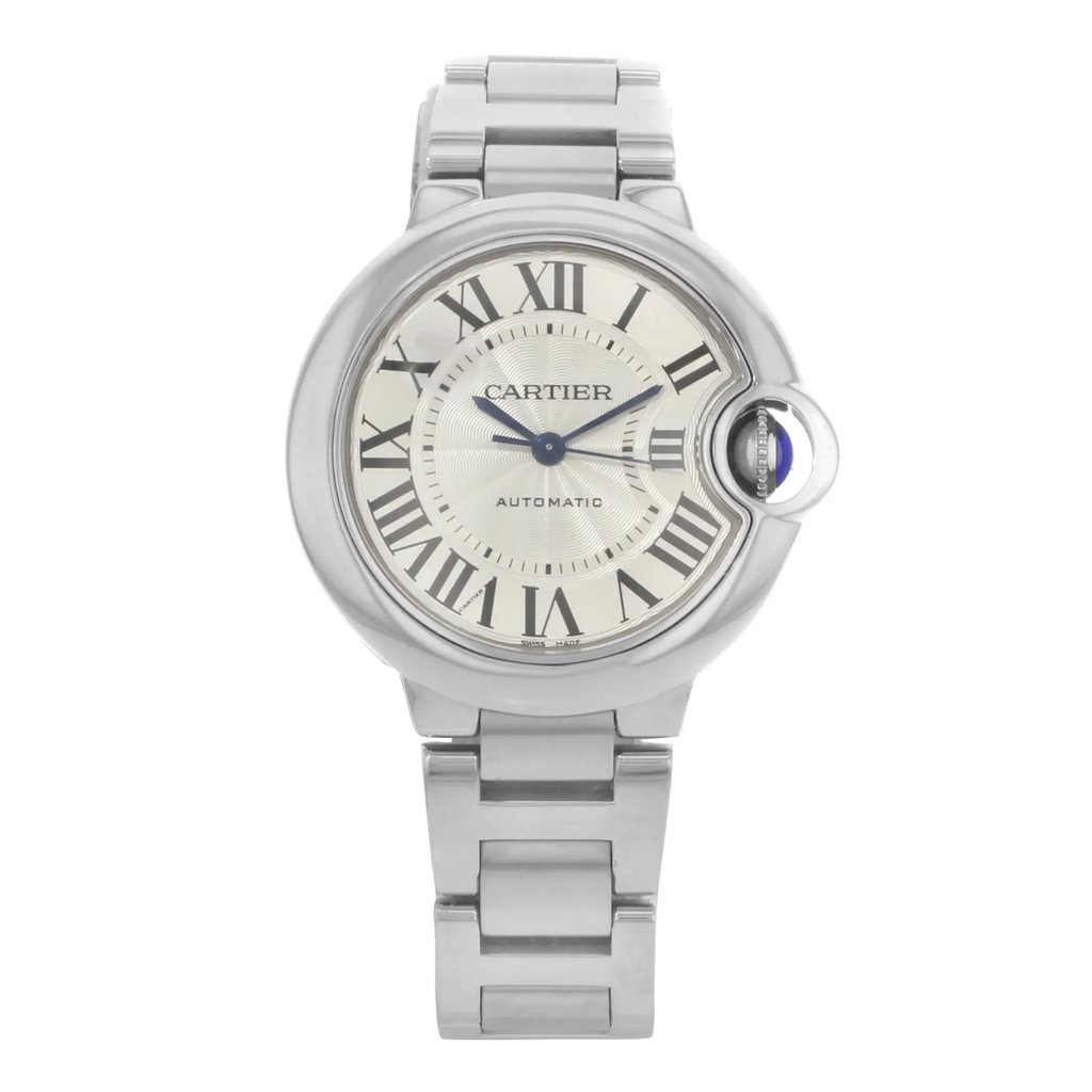 Front Full View Of Cartier WSBB0044 Stainless Steel Watch Unworn Condition Excellent