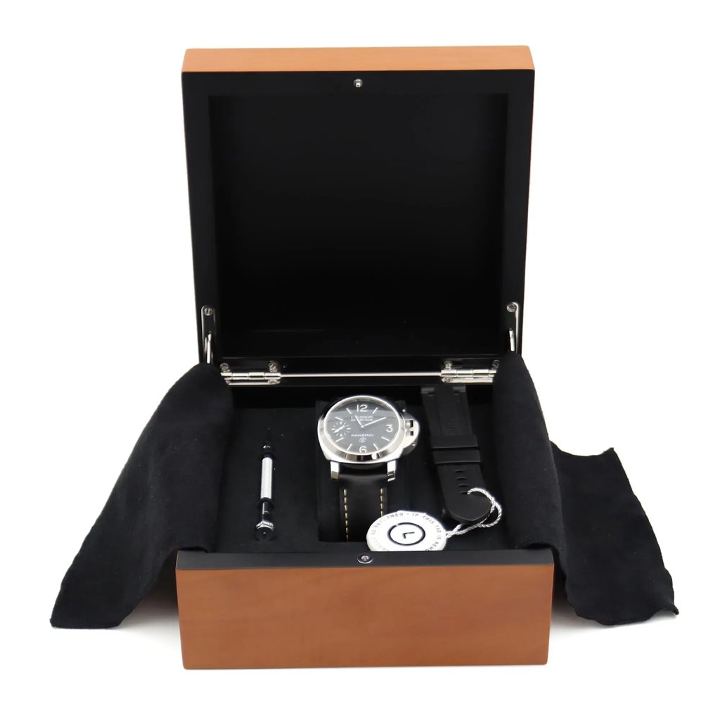 Up Close Front Facing Picture Of Panerai PAM00776 Stainless Steel Watch Unworn Condition