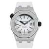Front Full View Of Audemars Piguet 15710ST  Stainless Steel Watch Pre Owned Condition Good