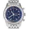 Up Close Front Facing Picture Of Breitling A2432212/C651-443A Stainless Steel Watch Display Model Condition