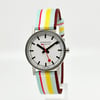 Front Full View Of Mondaine A660.30360.16SBK Stainless Steel Watch Display Model Condition {Product Condition}