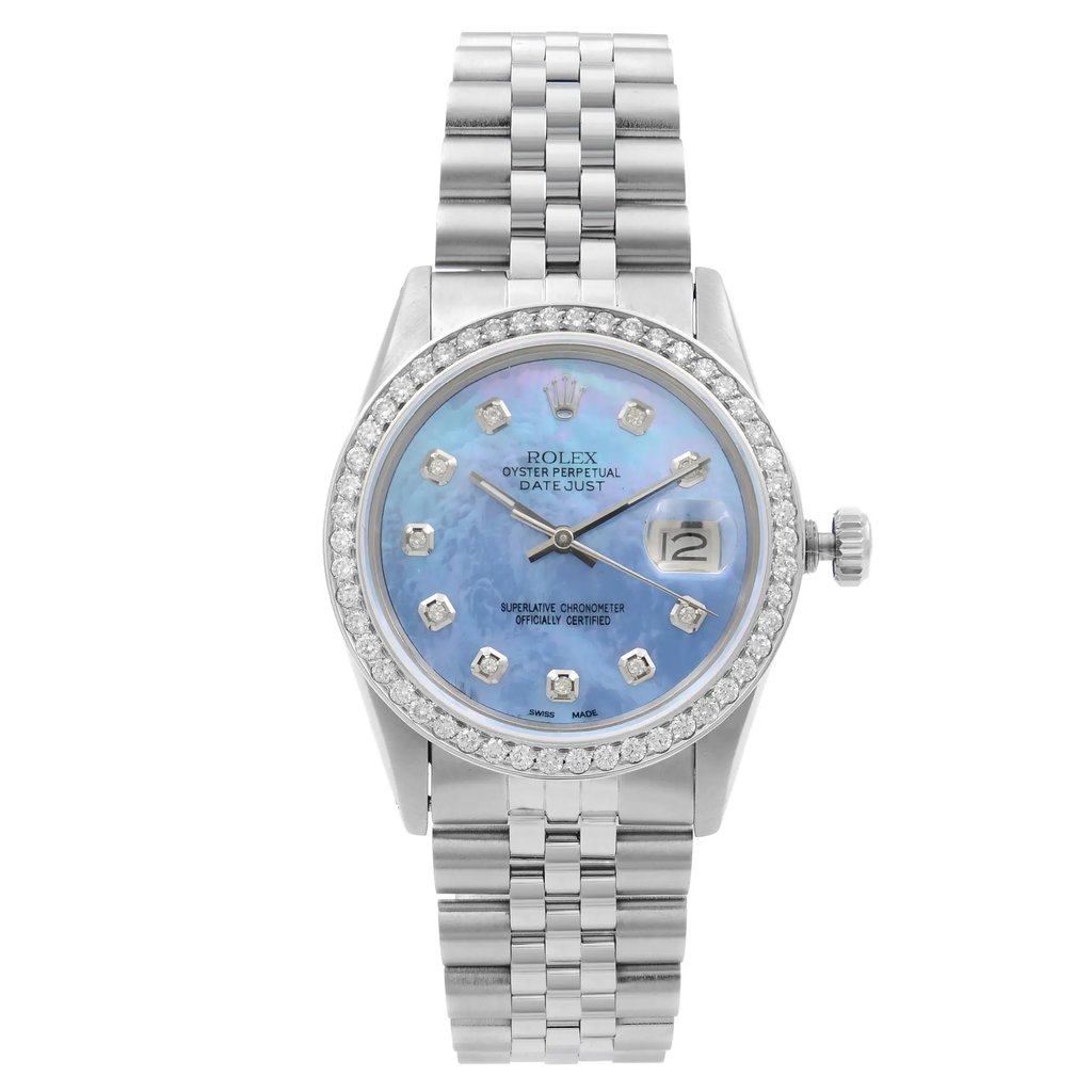Front Full View Of Rolex 16014 Stainless Steel Watch Pre Owned Condition {Product Condition}