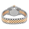 Back View Of Solid Back Case And Closed Stainless Steel,Gold Band Of Rolex 278273 Watch New Condition