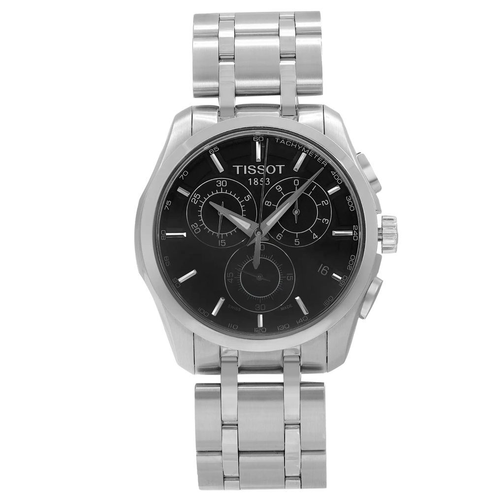 Front Full View Of Tissot T035.617.11.051.00 Stainless Steel Watch Display Model Condition Excellent