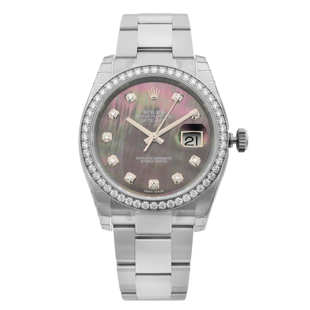 Front Full View Of Rolex 116244 Stainless Steel Watch Unworn Condition {Product Condition}