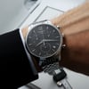 Up Close Front Facing Picture Of Tissot T063.617.11.067.00 Stainless Steel Watch Display Model Condition
