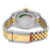 Back View Of Solid Back Case And Closed Stainless Steel,Gold Band Of Rolex m126303-0020 Watch Unworn Condition