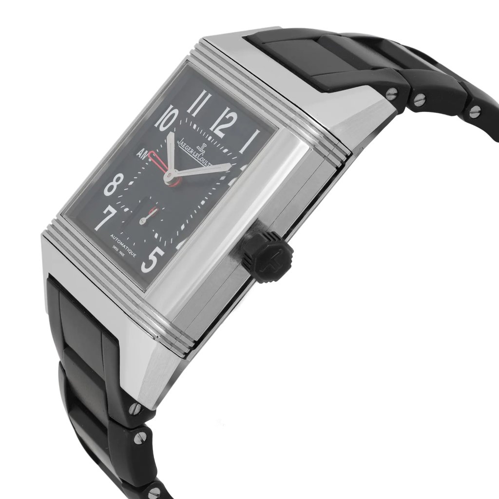 View Of Crown Facing Side Of Jaeger-LeCoultre 230.8.77 Stainless Steel Watch Pre Owned Condition
