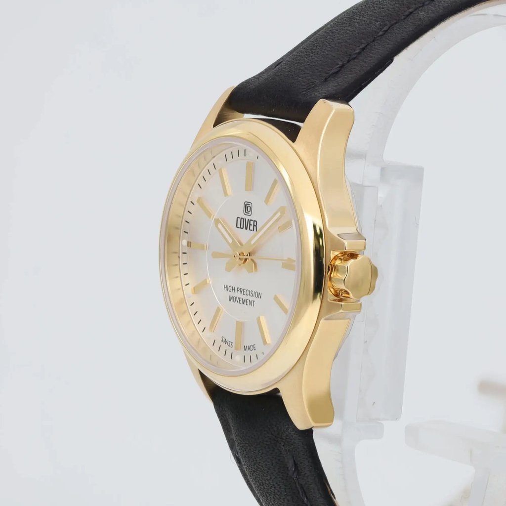 View Of Opposite Crown Facing Side Of COVER CO201.15 Stainless Steel Watch New With Defects Condition