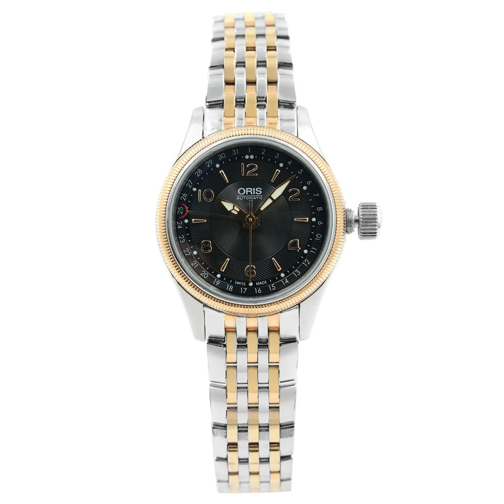 Front Full View Of Oris 594-7680-4334 Stainless Steel Watch Display Model Condition {Product Condition}