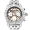 Up Close Front Facing Picture Of Breitling AB014012/Q583-378A Stainless Steel Watch Display Model Condition
