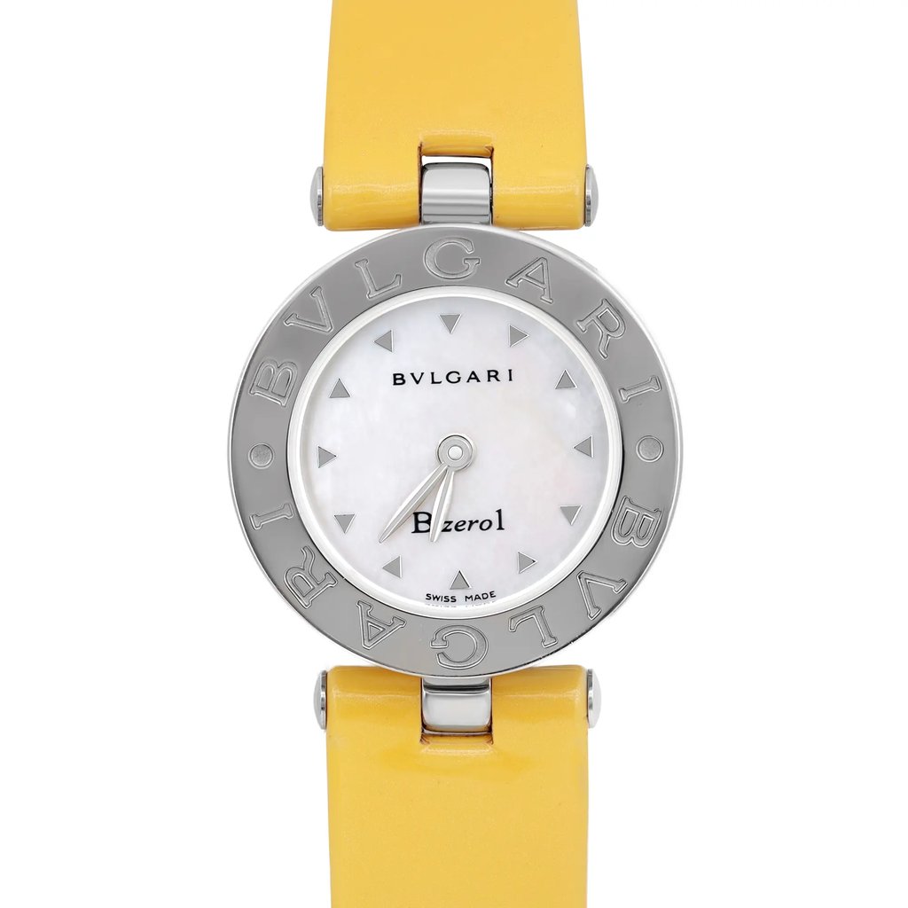 Front Full View Of Bvlgari BZ22S Stainless Steel Watch Pre Owned Condition Good