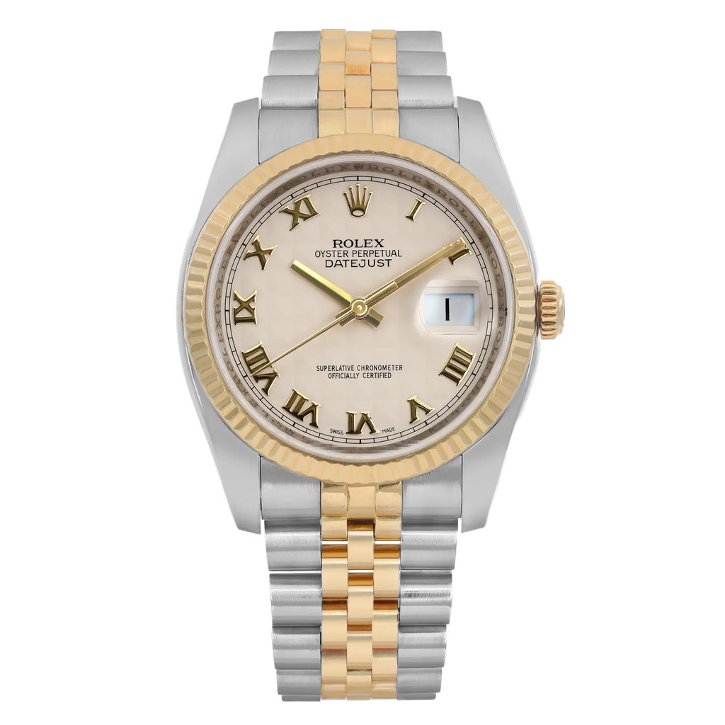 Front Full View Of Rolex 116233 Stainless Steel Watch Pre Owned Condition Good