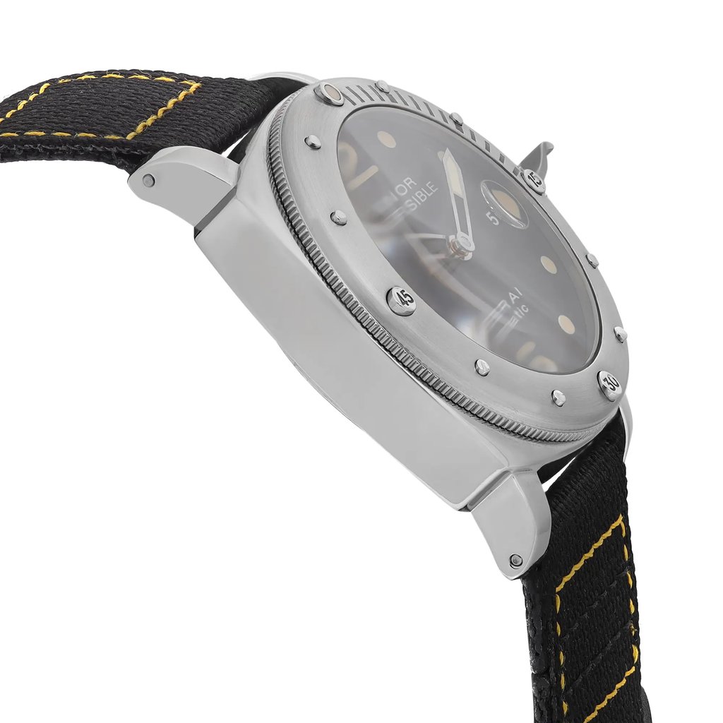 View Of Opposite Crown Facing Side Of Panerai PAM00024 Stainless Steel Watch Pre Owned Condition