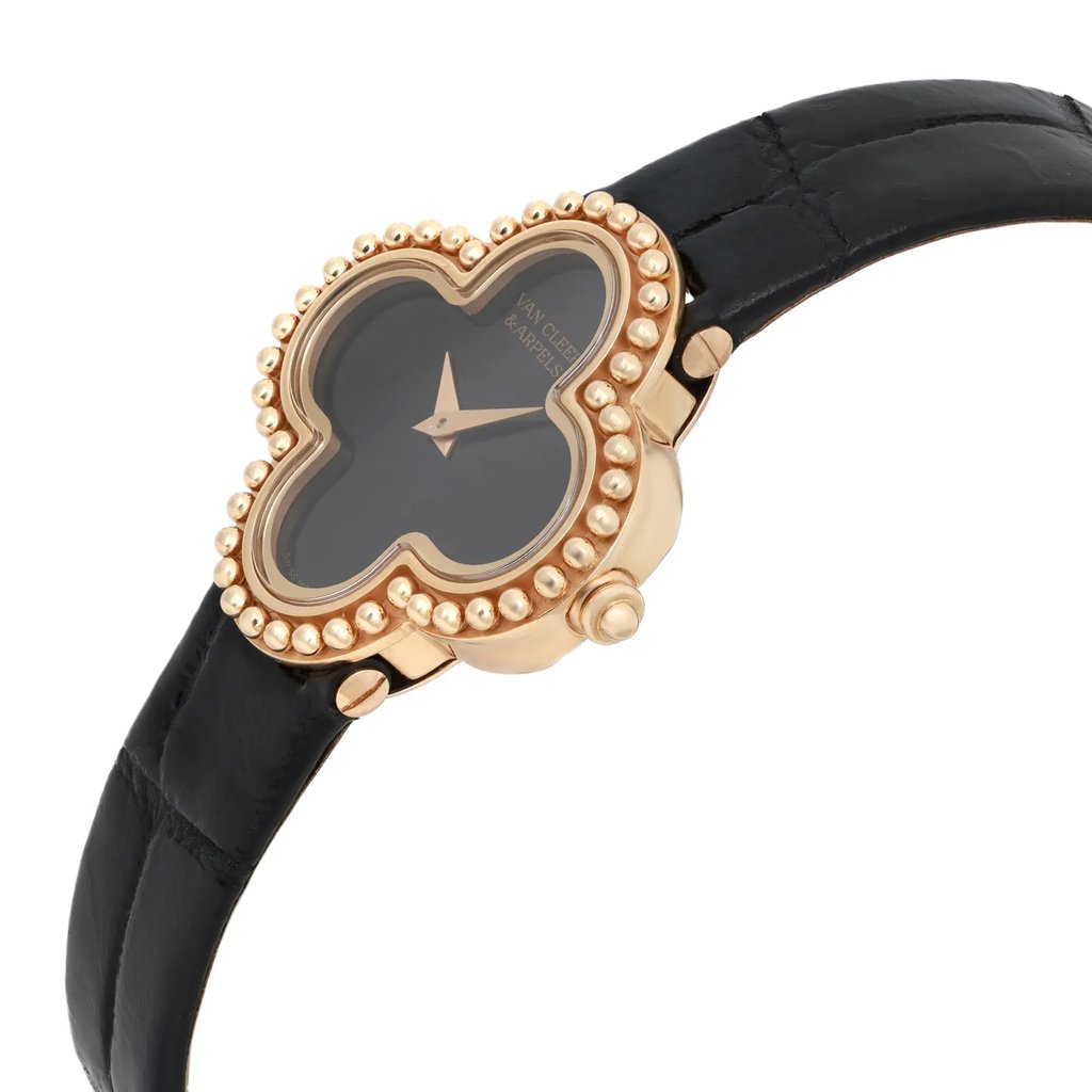 View Of Crown Facing Side Of Van Cleef & Arpels VCARD21900 {Case Material} Watch Pre Owned Condition