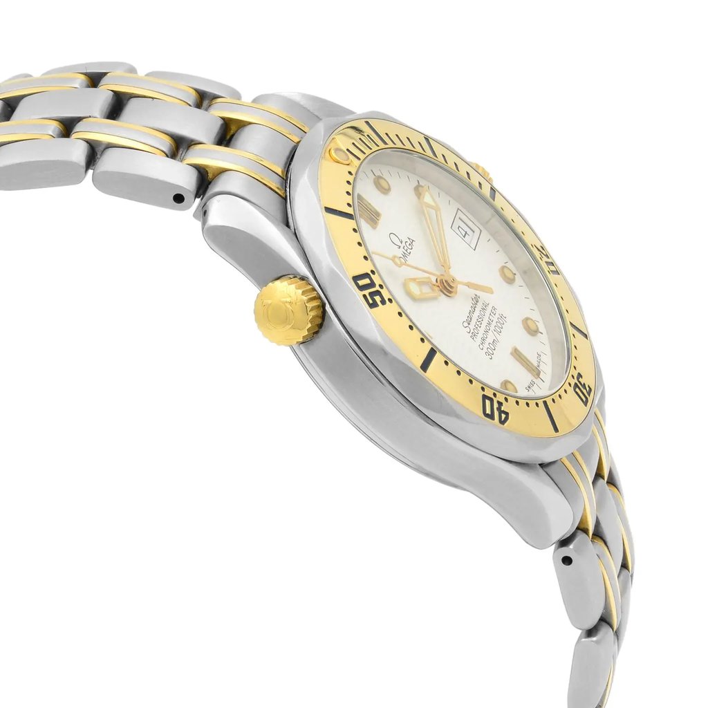View Of Opposite Crown Facing Side Of OMEGA 236.22.000 Stainless Steel Watch Pre Owned Condition