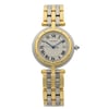 Front Full View Of Cartier 183964 Stainless & Solid Gold Watch Pre Owned Condition {Product Condition}