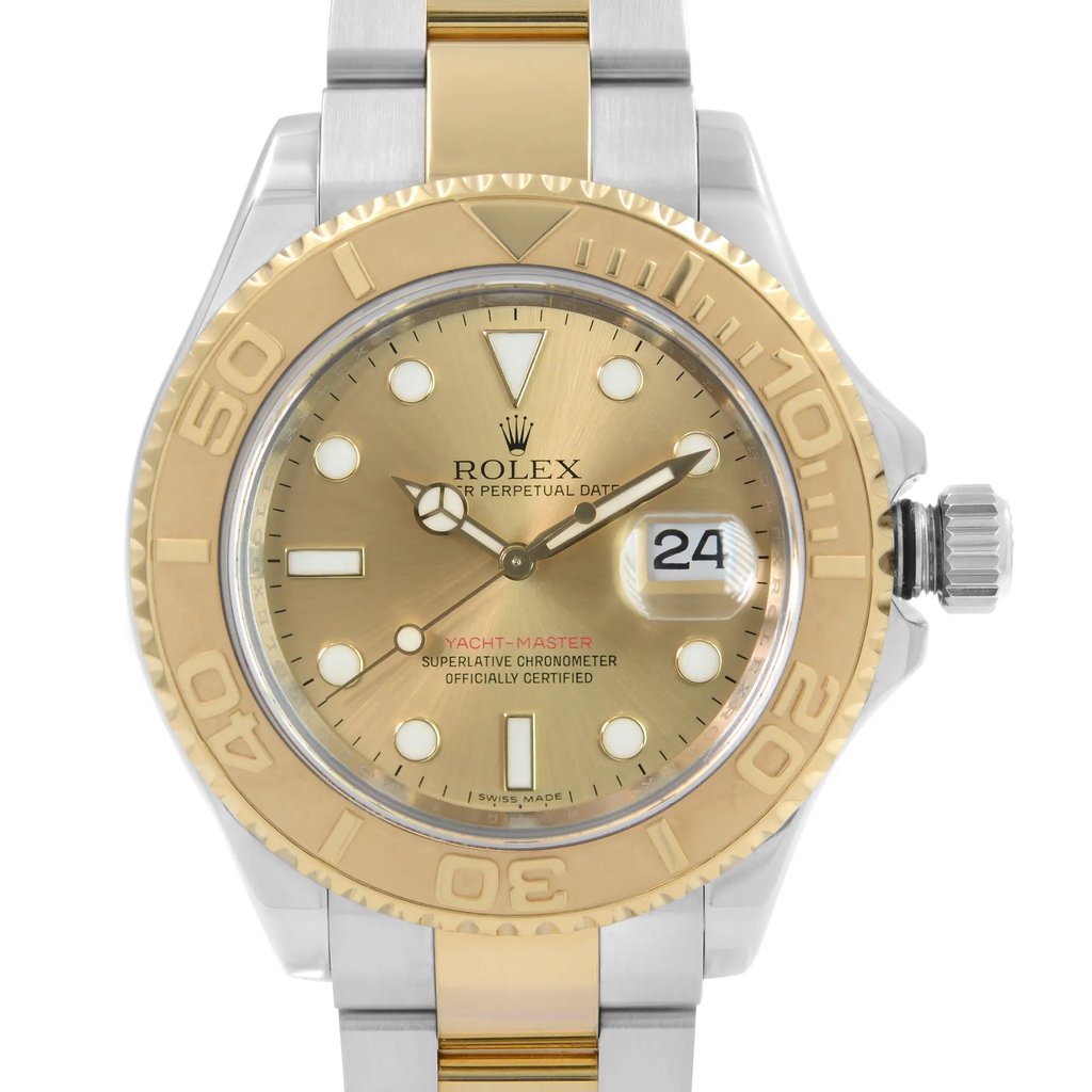 Up Close Front Facing Picture Of Rolex 16623 Stainless Steel Watch Pre Owned Condition