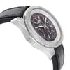 Back View Of {Caseback} Back Case And Closed Leather Band Of Breitling AB061221/BD93-480X Watch Display Model Condition