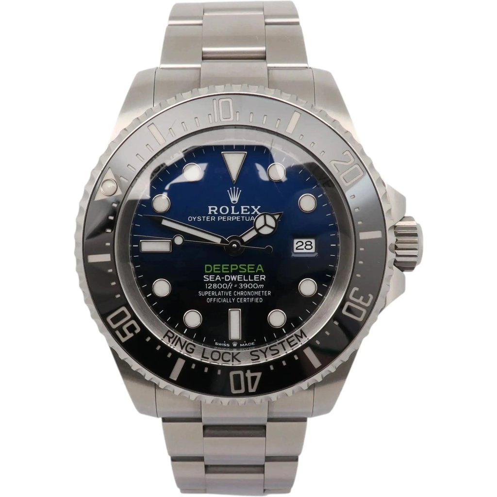 Front Full View Of Rolex 126660 Stainless Steel Watch Pre Owned Condition {Product Condition}